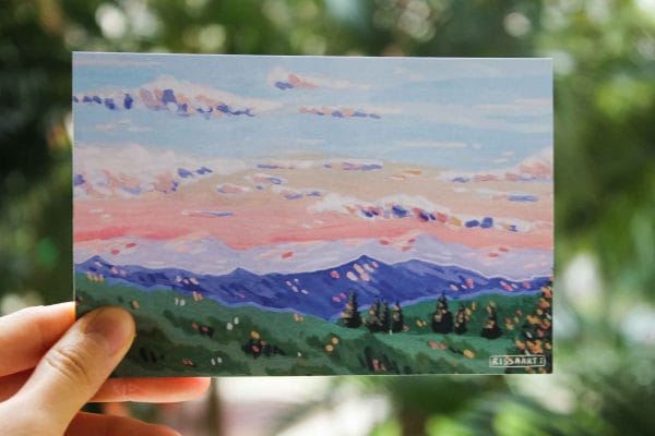 Sunrise postcard