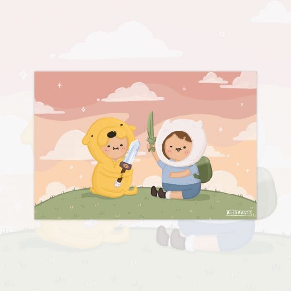 finn-and-jake-postcard Finn and Jake postcard