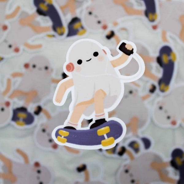 skater-ghost-sticker-2 Skater ghost sticker