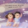 The world shines brighter with you postcard