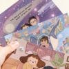 The world shines brighter with you postcard