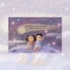 The world shines brighter with you postcard