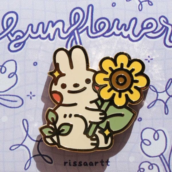 IMG_4989-2 Bunflower enamel pin