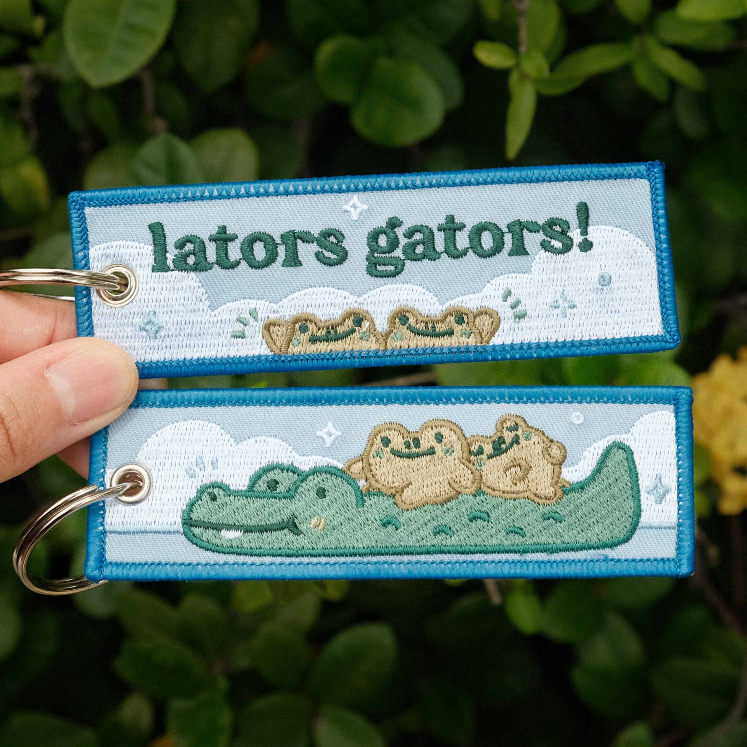 DSCF0326-2 Lators gators embroidered keychain