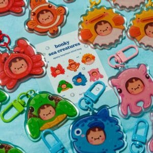 DSCF8250-2 Bonky sea creatures mystery bag